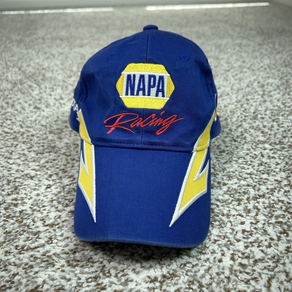 Michael Waltrip Hat Cap Strap Back Mens One Size Blue NASCAR Racing NAPA 55